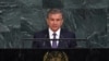 Ուզբեկստանի նախագահ Շավքաթ Միրզիյոևը ելույթ է ունենում ՄԱԿ-ի Գլխավոր ասամբլեայի նստաշրջանում, Նյու Յորք, 18-ը սեպտեմբերի, 2017թ․