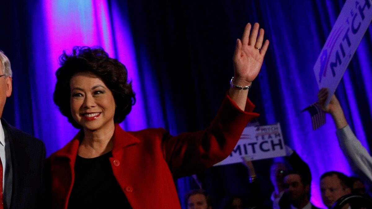 US Secretary of Transport Elaine Chao has resigned