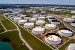 Rezervoare de petrol în Oklahoma, 21 aprilie 2020
