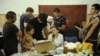 Раздача гуманитарной помощи в Крымске