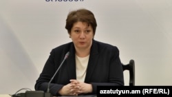 Вице-премьер, министр территориального развития и инфраструктуры Грузии Майя Цкитишвили, Ереван, 27 июня 2019 г. 