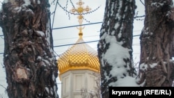 Сніг у Севастополі, архівне фото