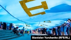 Відзначення Дня кримськотатарського прапора у Києві, архівне фото 