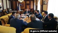 Совещание в подконтрольном России крымском правительстве по итогам работы мониторинговой группы в Феодосии, 9 января 2019 года