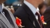 Ukraine has abandoned the carnation as the visual motif associated with Victory Day in Russia, opting instead for a red poppy and ribbons in the colors of the Ukrainian flag.