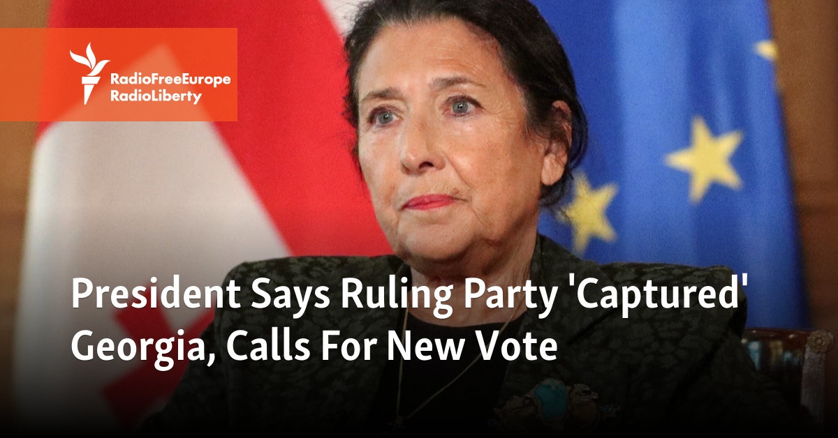 Pro-EU Rally Held In Tbilisi As President Says Ruling Party 'Captured ...