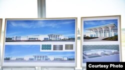 Проект нового аэропорта в Кибрайском районе Ташкентской области. Фото с сайта пресс-службы президента Узбекистана.