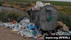 Контейнер с мусором. Иллюстративное фото.