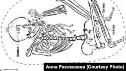 В таком положении Колдунья была обнаружена в захоронении