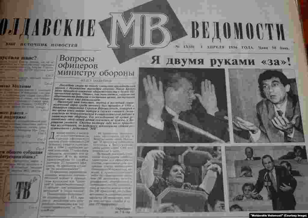 &quot;Moldavskie Vedomosti&quot;, 1 aprilie 1996