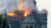 Собор Парижской богоматери в огне. Париж, 15 апреля 2019