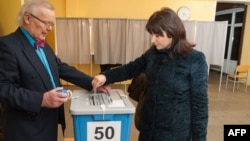 На одном из избирательных участков в Таллине