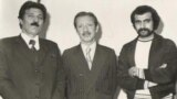 شاپور بختیار (نفر وسط) همراه با دو تن از اعضای نهضت مقاومت ملی در پاریس.