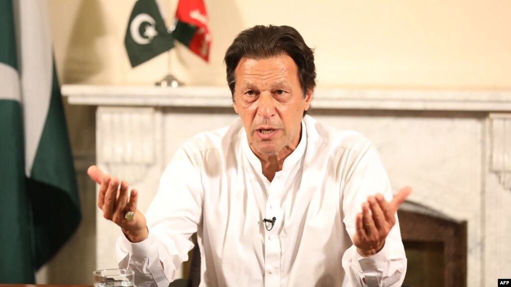 Pakistan's cricketer-turned politician Imran Khan