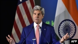 John Kerry Nyu Dehlidə universitetdə çıxış edərkən, 31 avqust, 2016-cı il