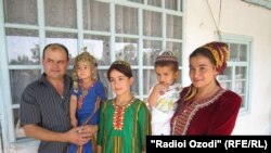 туркменская семья из Джиликуля 
