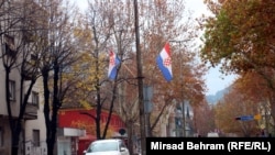 Zastave 'Herceg-Bosne' u Mostaru, studeni 2016.