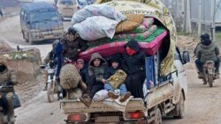Алеппо жана Идлибдеги жер которууга аргасыз болгон тургундар, 13-февраль 2020-жыл.