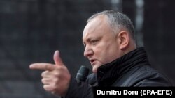 Președintele Igor Dodon la demonstrația PS din 18 noiembrie 2018