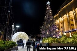 იტალიური ნაძვის ხე ტოტების დამატების შემდეგ