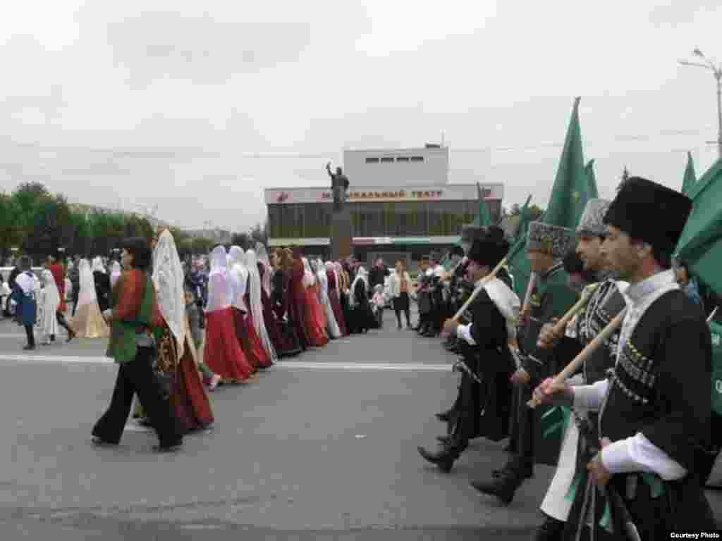 Caucasus -- 150 years of the Caucasian War, Day of Memory in Nalchik, Kabardino-Balkar Republic, 21May2014