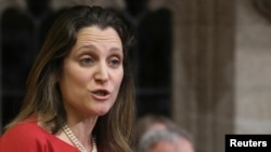 Minsitrja e tregtisë e Kanadasë, Chrystia Freeland