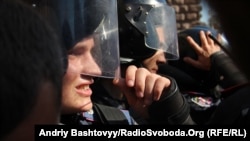 Сотрудники подразделения милиции "Беркут". Киев, 19 августа 2013 года.