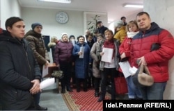 Residents of Samara who made payments on apartments that were never built.