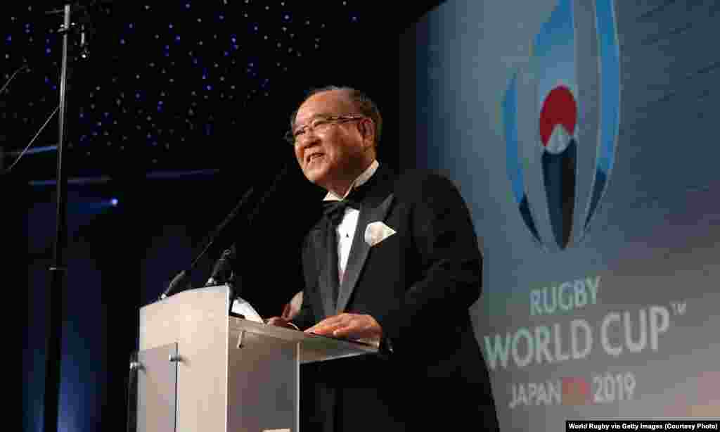 შემდეგ ტრიბუნა დაეთმო ფუჯიო მიტარაის, იაპონიის 2019 წლის მსოფლიო ჩემპიონატის საორგანიზაციო კომიტეტის თავმჯდომარეს.