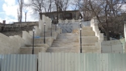 Малая Митридатская лестница в Керчи, 16 марта 2020 года