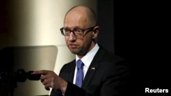 Ukrainian Prime Minister Arseniy Yatsenyuk