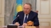 Назарбаев биліктен кететінін мәлімдеген сәт. Астана. 19 наурыз 2019 жыл. 