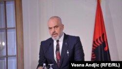 Архивска фотографија- Албанскиот премиер Еди Рама 