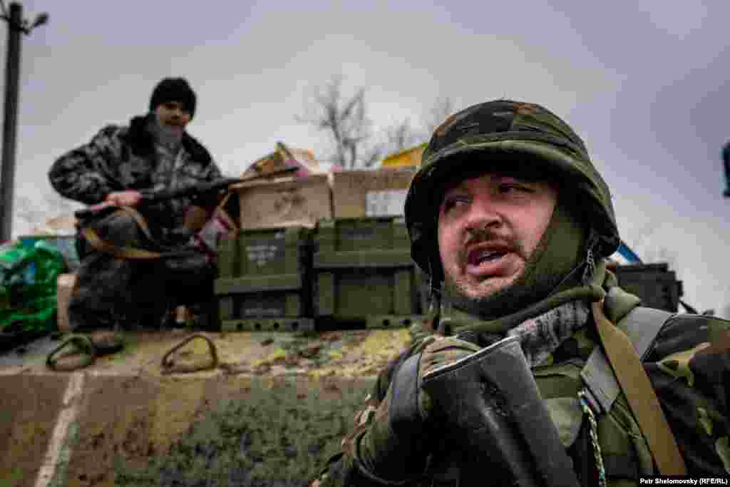 Солдаты украинской армии в Дебальцеве