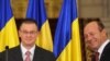 Preşedintele Traian Băsescu îl prezintă pe premierul desemnat Mihai Răzvan Ungureanu