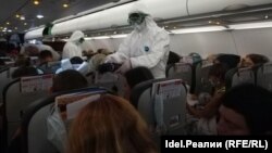 В Татарстане встречают самолет с пассажирами из Гоа (25 апреля 2020г.). Иллюстративное фото.