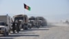 An Afghan National Army (ANA) convey in Kunduz in July.