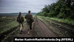 Українські військові недалеко від Горлівки. 1 червня 2016 року