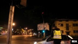 Shkupi gjatë orës policore.
