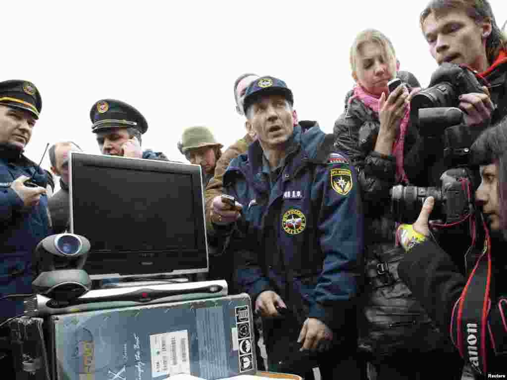 Відэа-канфэрэнцыя зь кіраўніком МНС Расеі Сяргеем Шайгу.