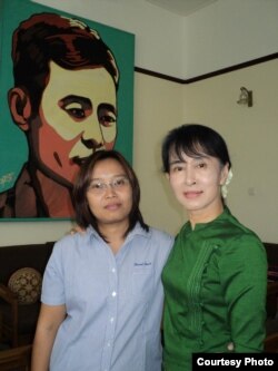 Зін Мар разам з Аун Сан Су Чжы