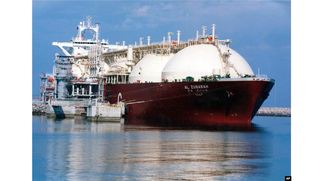 Катарский танкер для перевозки сжиженного природного газа