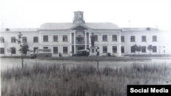 Першы будынак менскага аэрапорту, адкрыты ў 1933 годзе. Вуліцы Караткевіча, 9а. Фота: minsky_87.livejournal.com