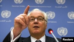 Russia's Ambassador to the United Nations Vitaly Churkin (file photo)