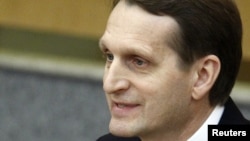 Sergei Naryshkin is a longtime supporter of Russian President Vladimir Putin. 