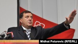 Milorad Dodik na predizbornom skupu u Sarajevu, 16.septembra 2010