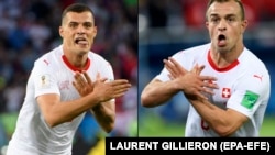 Granit Džaka i Džerdan Šaćiri kažnjeni su zbog gestikulacije rukama na utakmici sa Srbijom