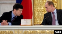 Дмитрий Козак и Владимир Путин, 2003 год