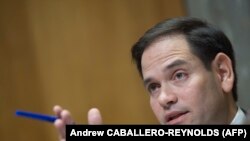 Senator Marco Rubio (R-FL) speaks during a foreign relations hearing in Washington, DC on January 9, 2018.