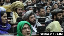 Afghanistan -- Afghan parliament members listen to speech of Afghan president Hamid Karzai during the inauguration ceremony of Afghan Parliament, Kabul, 06Mar2013